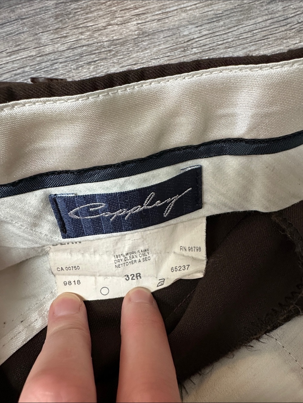 Vintage Union Made Dark Oak Trousers - Picture 7 of 8